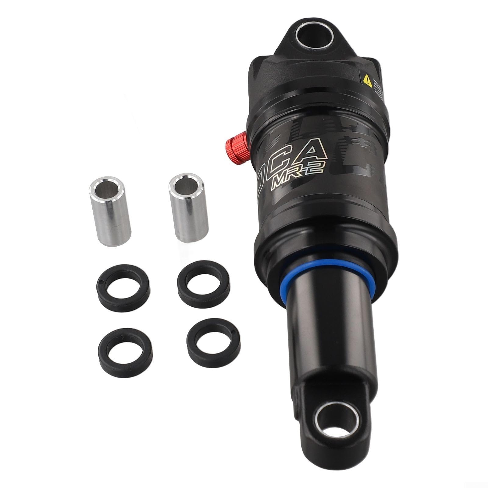 Mountainbike-Luftstoßdämpfer hinten mit Rückprall-Sperrsystem, verstellbare Aluminiumlegierungs-Luftdruckfederung, 125/150/165/190 mm für MTB-Fahrräder (165 mm x 35 mm)