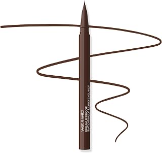 wet n wild MegaLast Breakup Proof Liquid Eyeliner Brown - Waterproof 16HR Smudge-Proof, Ultra-Fine Brush Tip, Vegan Cruelty-Free