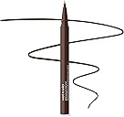wet n wild Mega Last Breakup Proof Liquid Eyeliner - Ultra-Fine Brush, Waterproof, 16-Hour Long-Lasting Wear - Cruelty-Free & Vegan - Brown