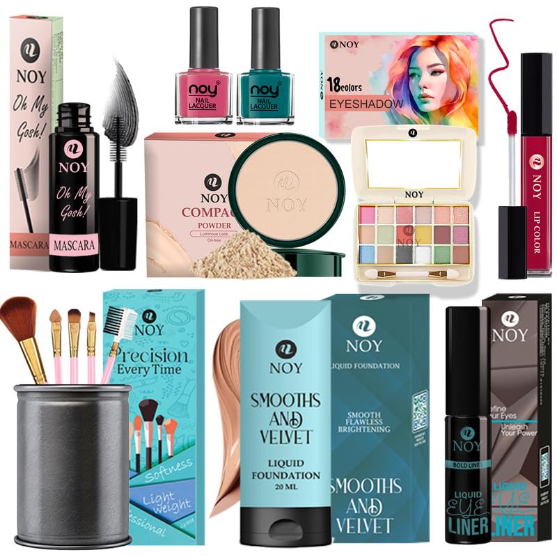 Noy Matte Makeup Kit For Women Makeup Kit With Powder And Blush Professional-Grade Kit Pack Of 13#Ny091