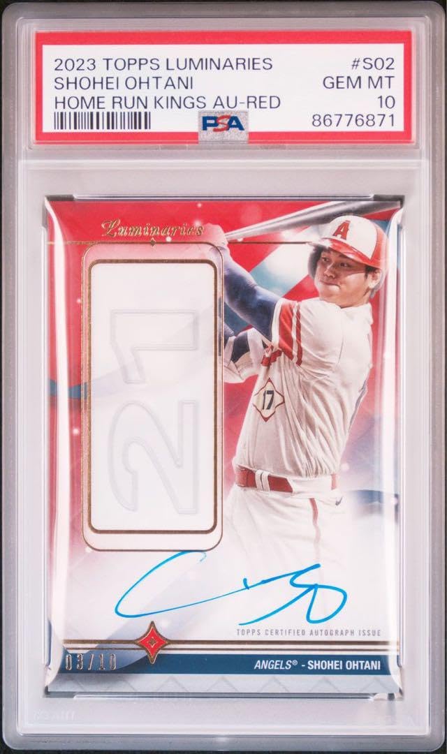 大谷翔平直筆サイン TOPPS Luminaries 10枚限定 BGS鑑定