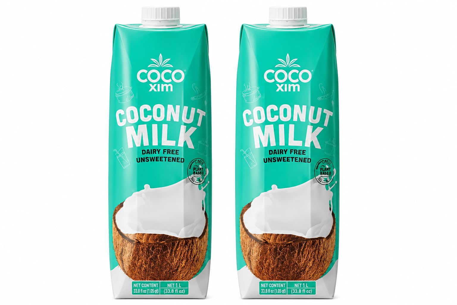 Amazon.co.jp: COCOXIM ココナッツミルク 無糖 1L 植物性ミルク 砂糖不