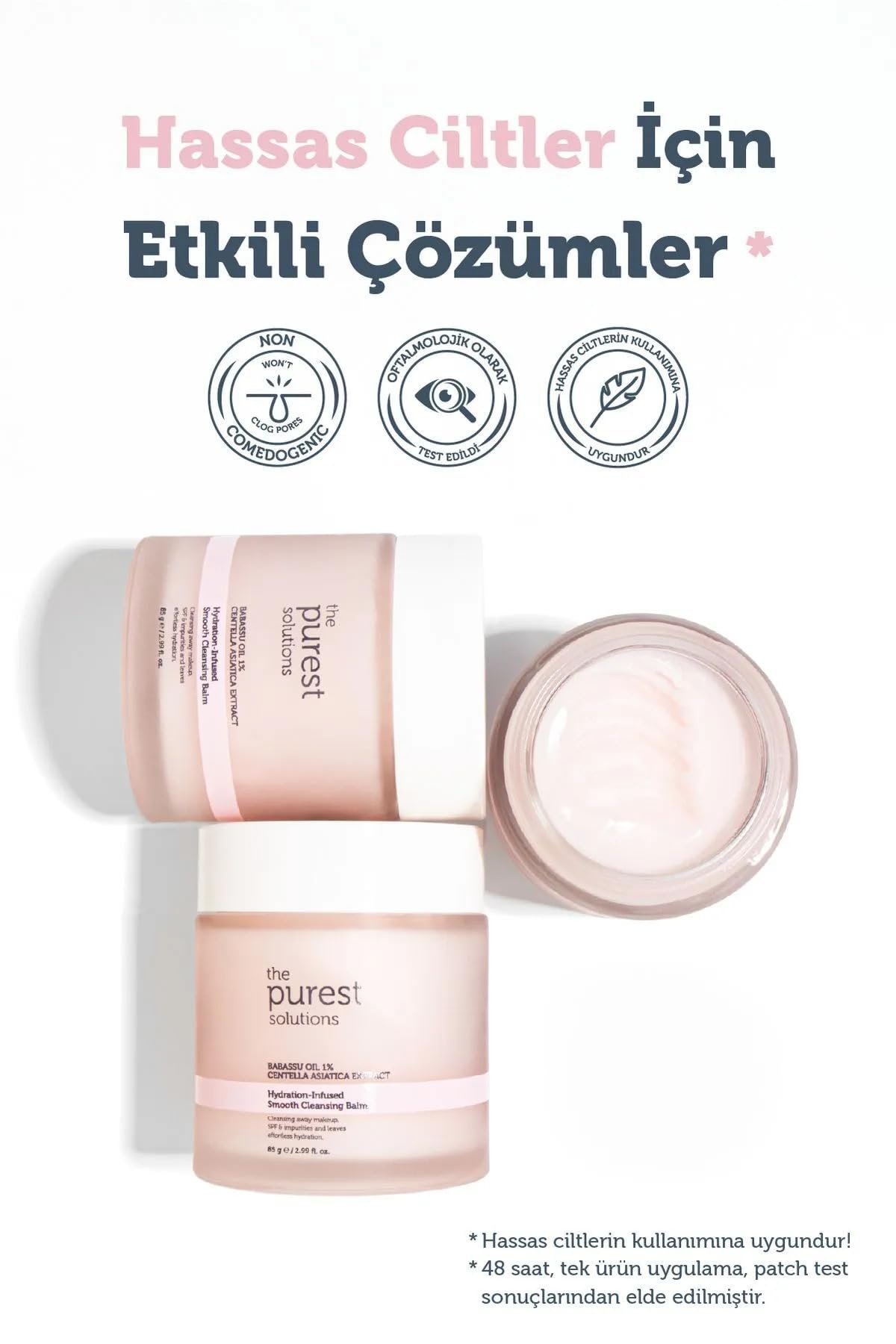 The Purest Solutions Feuchtigkeitsspendender und antioxidativer Reinigungsbalsam für empfindliche und trockene Haut