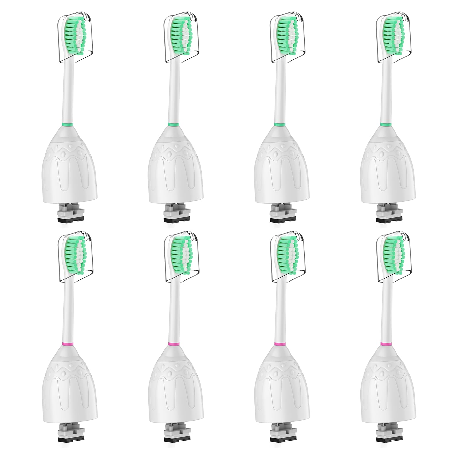 Cabezales de repuesto para cepillo de dientes Philips Sonicare, cerdas suaves y medias, cabezales de repuesto para cepillo de dientes eléctrico E-Series Essence Xtreme Elite Advance y CleanCare, 8