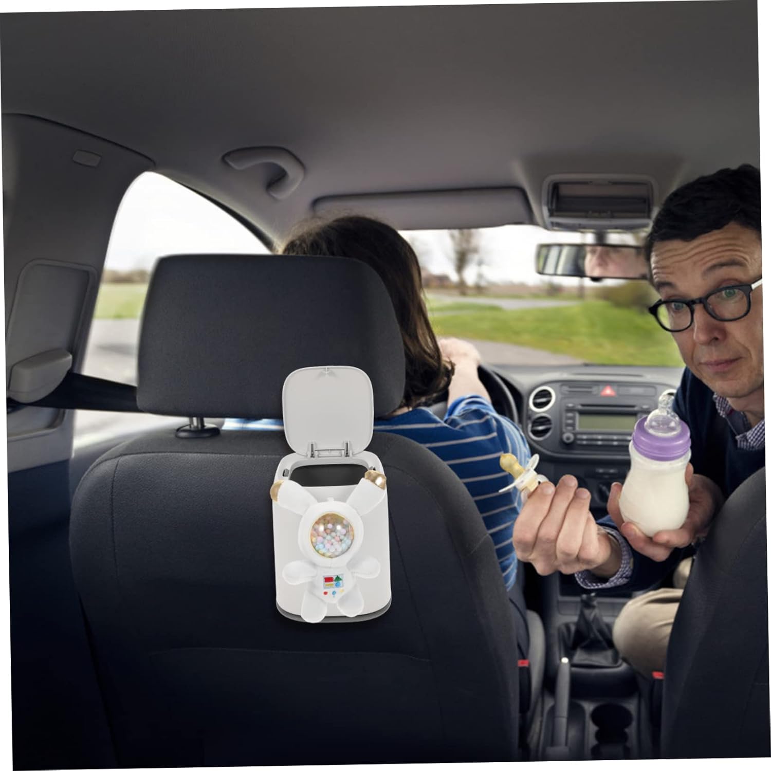 2Pcs Car Trash Can Mini Vehicle Trash Bin Seat Organizer for Backseat Automotive Garbage Cans Vehicle Trash Can Portable Small Garbage Can Car Bin Pp Miniature Trash Bag