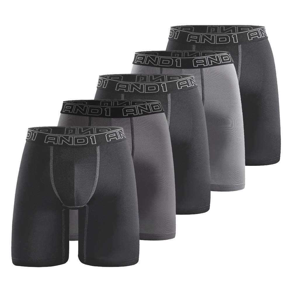 Boxer Uomo Pacco da 5 Boxershort Intimo Slip Traspiranti Cotone Elast Mutande Boxer Brief Comodo Morbido Pantaloncini