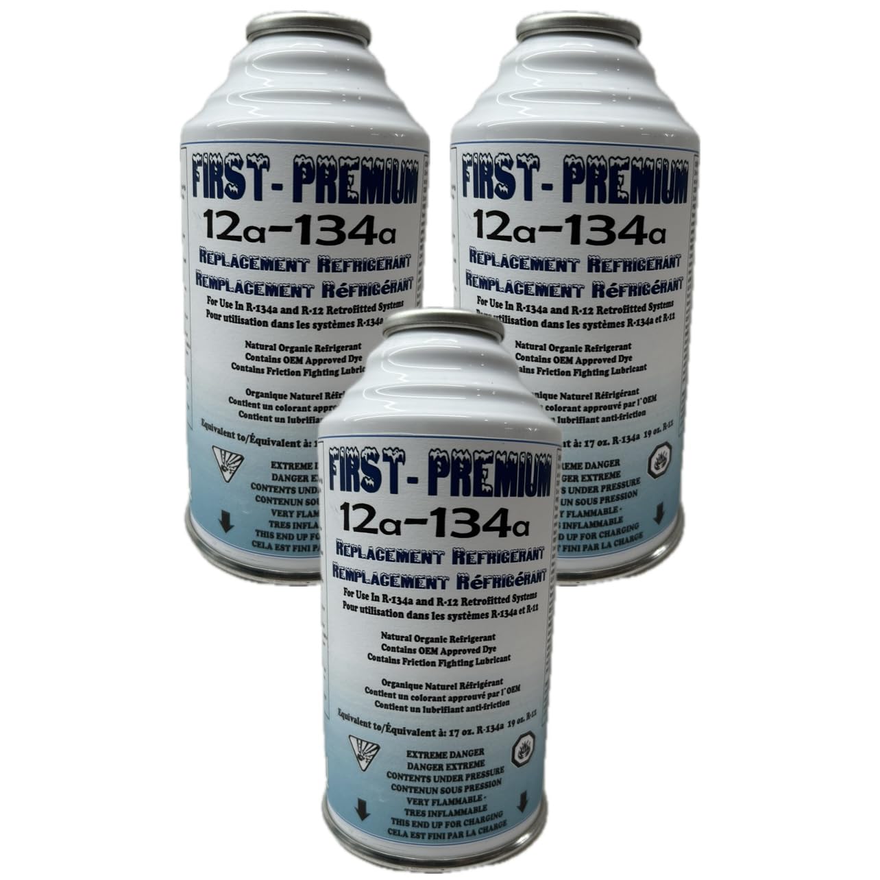 First Premium 134a and R12 Replacement Refrigerant, 6oz. (Pack of