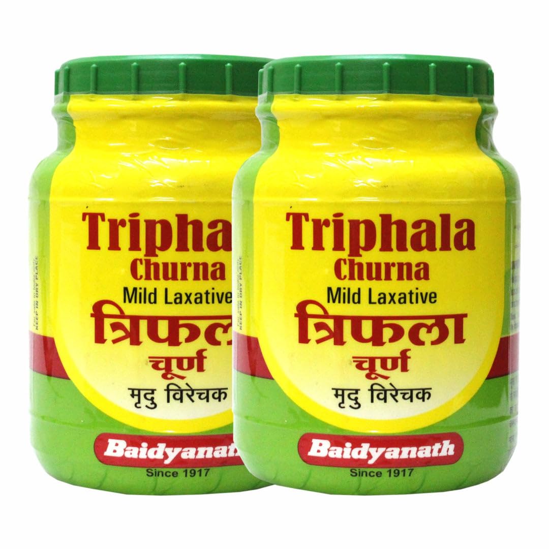Baidyanath Asli Ayurved Triphala Churna 500 g (Pack of 2) - Helps Relieve Constipation Acidity & Gas Relief - Ayurvedic Remedy For Gastro-Intestinal Health