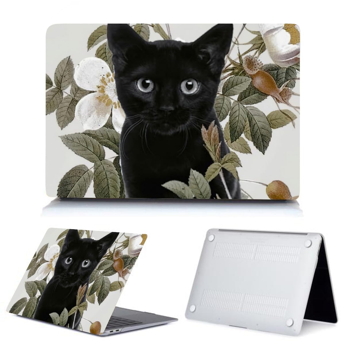 Amazon.co.jp: 黒猫 ネコ柄 猫柄 MacBook Pro 13 ケース MacBook Pro