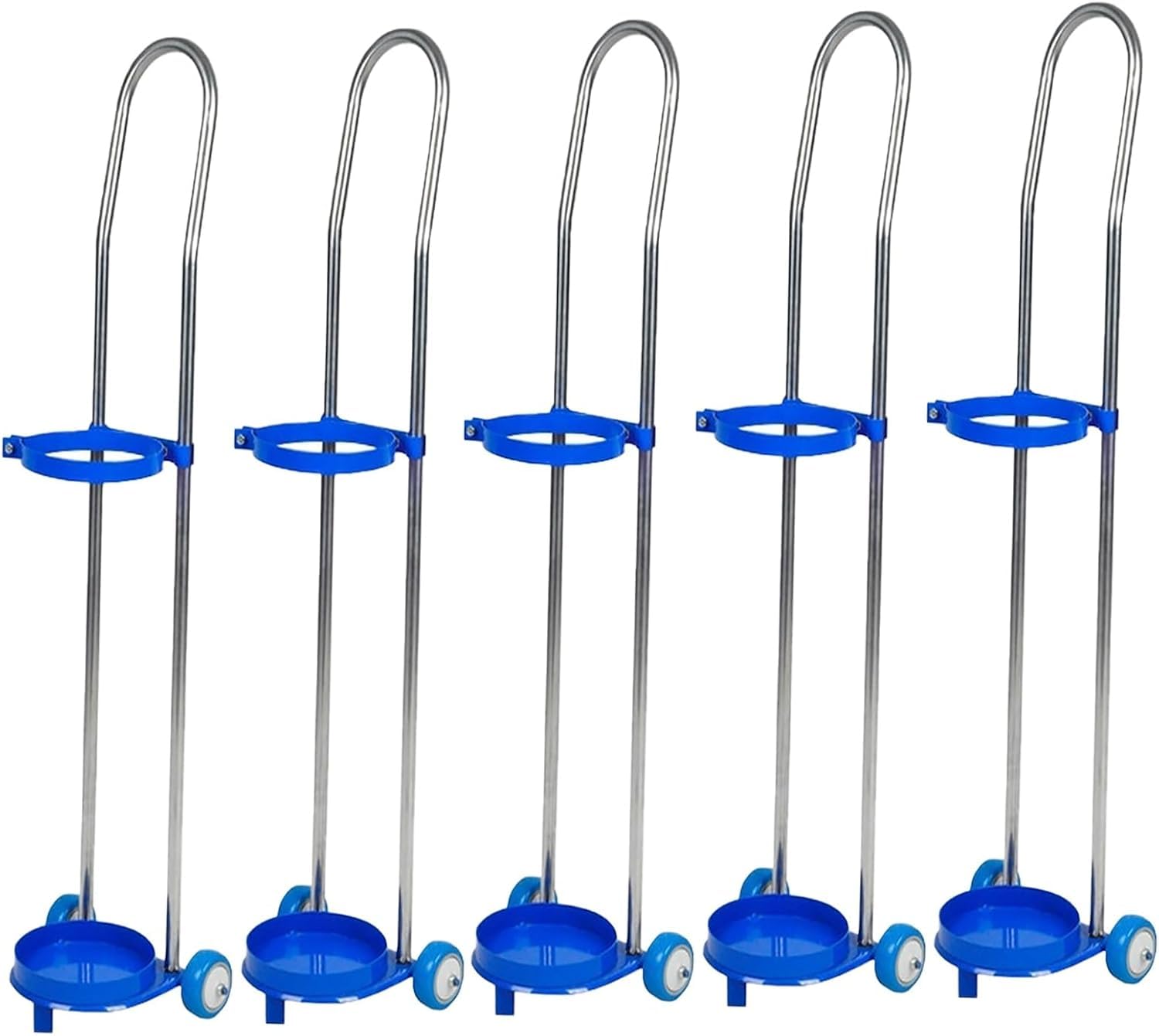 WXPGFEQ Oxygen Tank Cylinder Holder Bracket for Portable Carts, Secure Trolley Mount for Travel with Single Cylinder