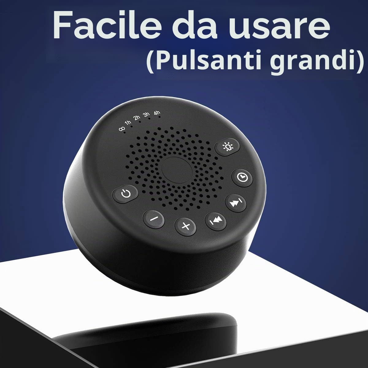 Easysleep Sound White Noise Machine con 25 suoni lenitivi con 32 livelli di volume 5 timer funzione di memoria per adulti neonati e bambini