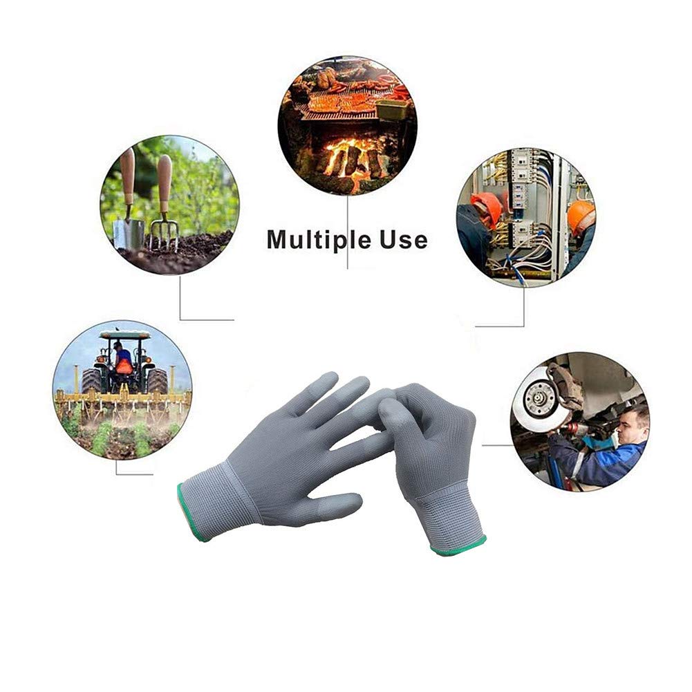 Für Schweißer/Feuerstelle/BBQ/Schweißerhandschuhe, Gartenhandschuhe, dornensichere Gartenhandschuhe, schnittfeste Handschuhe, leichte und langlebige Sicherheits-Arbeitshandschuhe(Black,S)