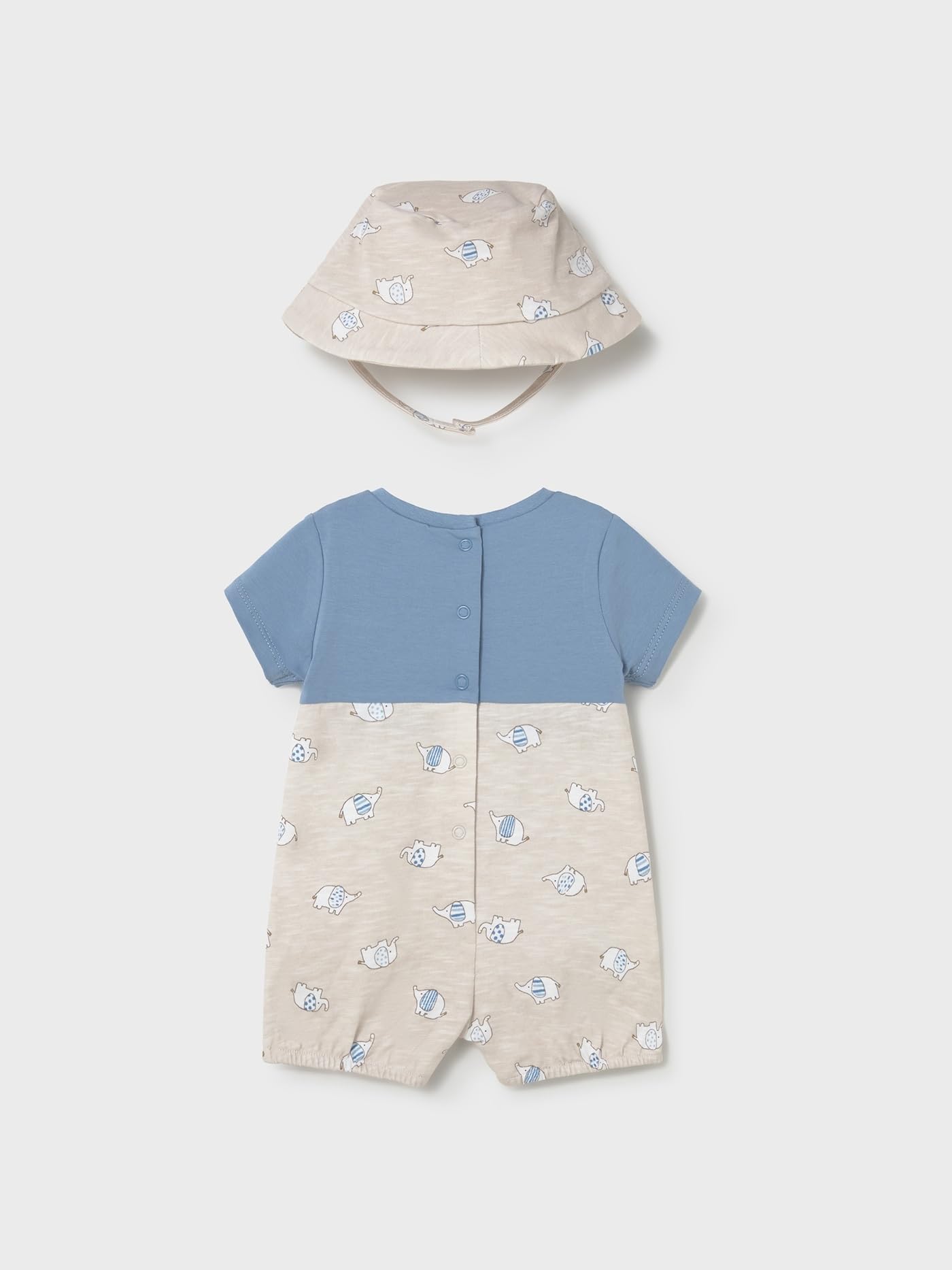 Mayoral Pelele peto y gorro para bebé niño Topo-marea