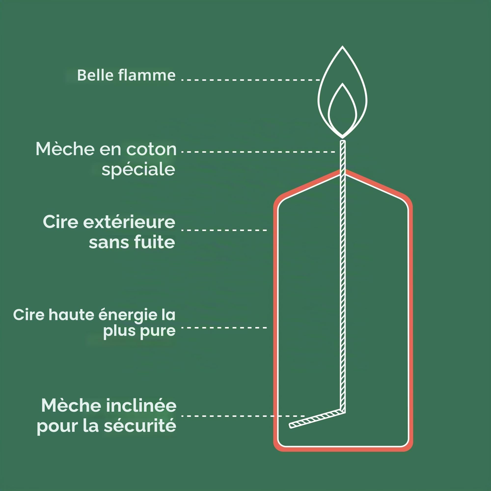 BOLSIUS - Bougies piliers - Ivoire - 20 cm - Durée de combustion 120 heures - Lot de 8
