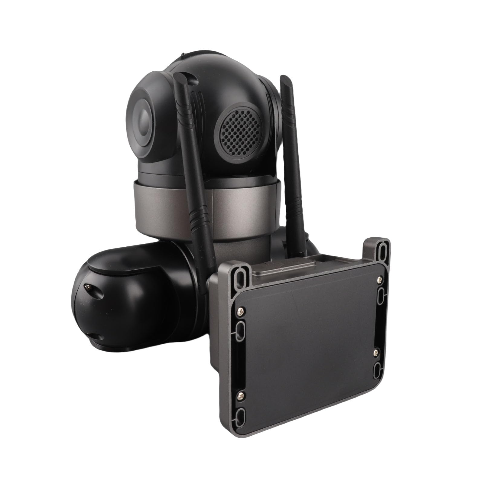 Eacam Cámara de Seguridad Inalámbrica Solar de Triple Lente, 3240x1920 Cámara Seguridad WiFi PTZ con Detección Movimiento AI 2MP con Zoom 10x, Rotación 270°, Batería d