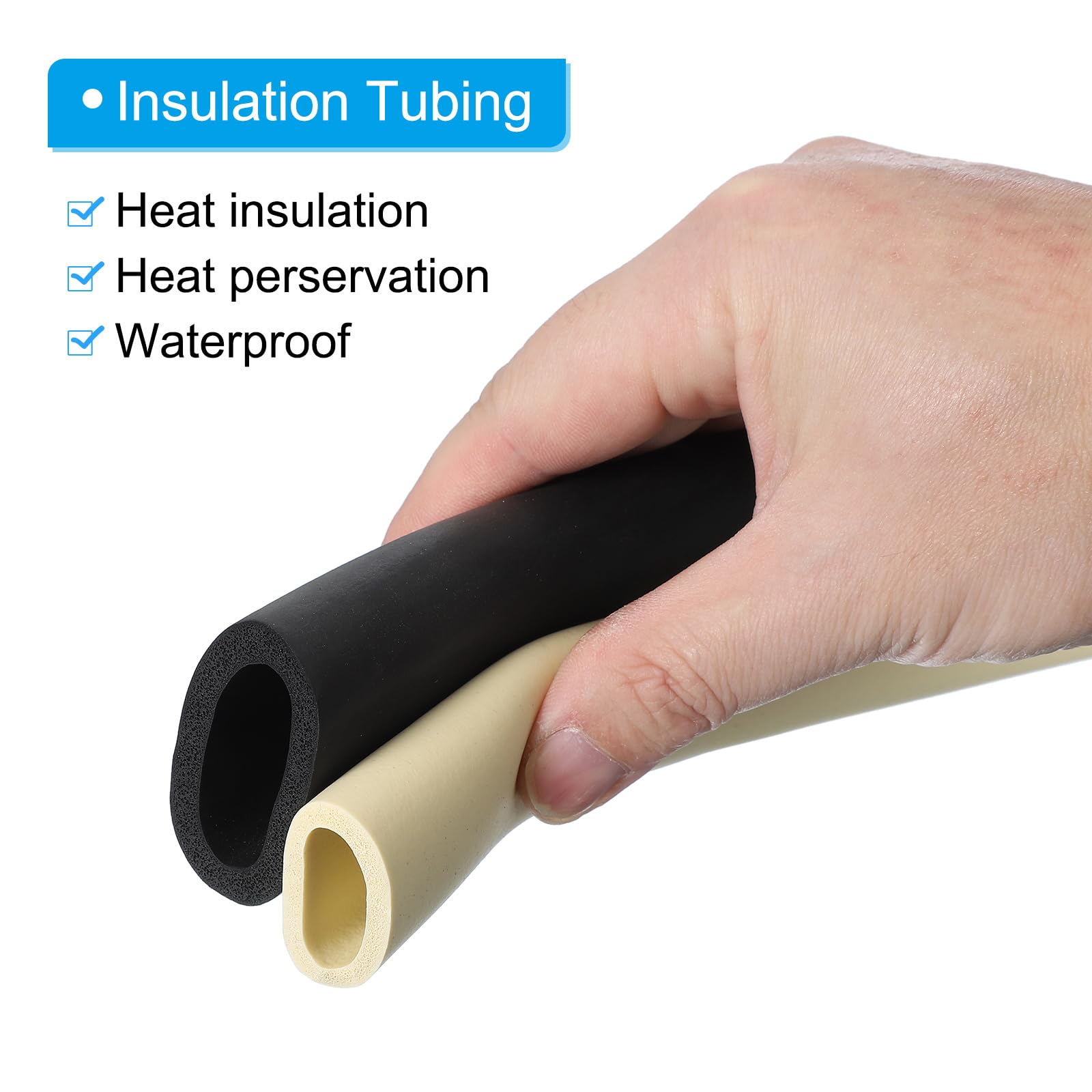 PATIKIL 20mm ID x 30mm OD x 1m Long Pipe Insulation Foam Tube - Image 3