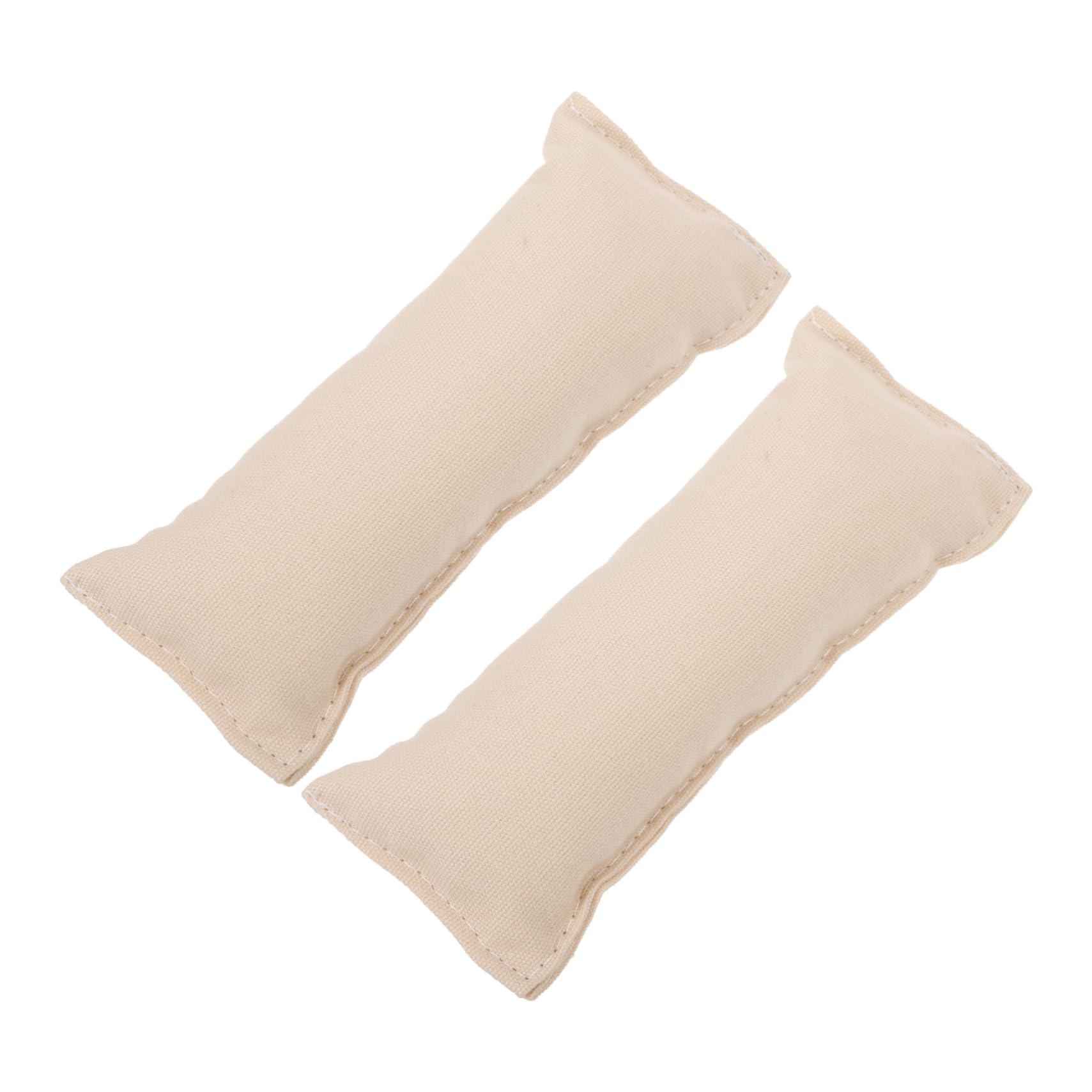 2pcs Cotton Elbow Wrist Pads Creamy White Slip Soft Support Cushion for Computer Desk Office Keyboard Ergonomic Comfort