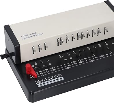 Binding Machine, Book Binding Machine Spiral Coil with Humanized Handle A4 13 Round Holes Manual Comb Machine 0.22in Round Hole Shape for Booklet
