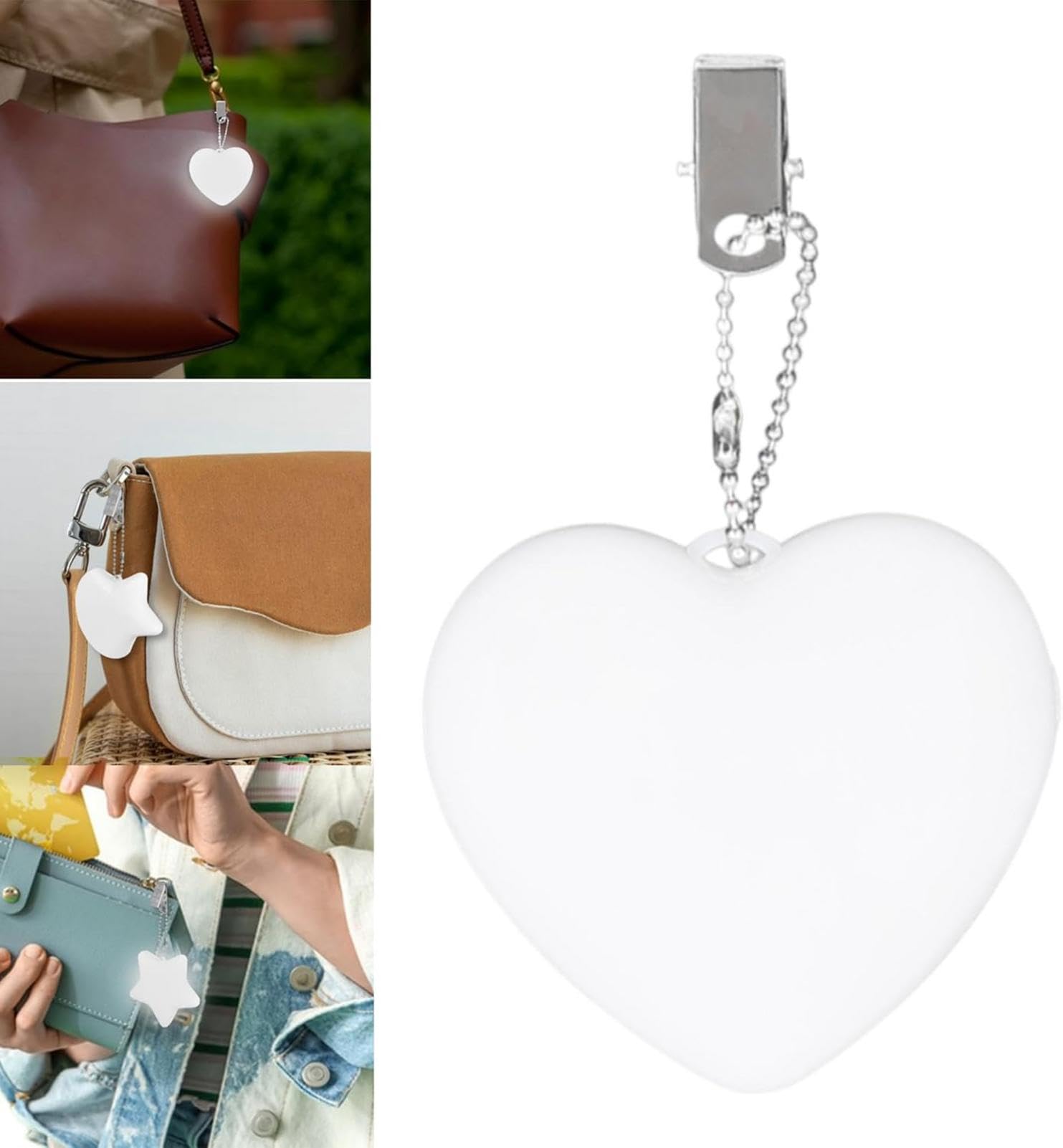 Purse Glow Heart Light - Purse Light Handbag Light | Handbag Light for Purse | Led Touch Activated Light | Handbag Purse Lamp for Women Girls Handbag Light for Purse