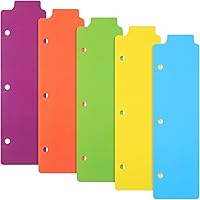 Vista 9 de STOBOK 5 unidades mini separador de carpetas a presión, 3 anillas, separador de cuadernos, carpetas de archivos coloridas, etiquetas de plástico