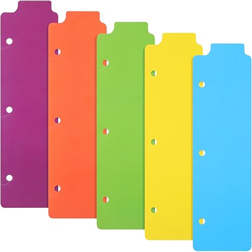 5 separadores de pestañas para carpetas de 3 anillas, separadores de carpetas para carpetas de 3 anillas, separadores coloridos de 5 pestañas,