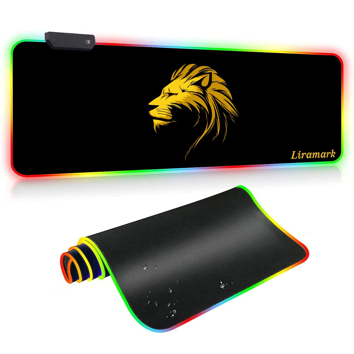 LIRAMARK RGB Gaming Mouse Pad, Large Extended Soft Led Mouse Pad with 14 Lighting Modes for Computer Laptop Mousepads Mat (800mm x 300mm x 4mm, Design 3) (B09NW1JPKT) Amazon Price History, Amazon Price Tracker