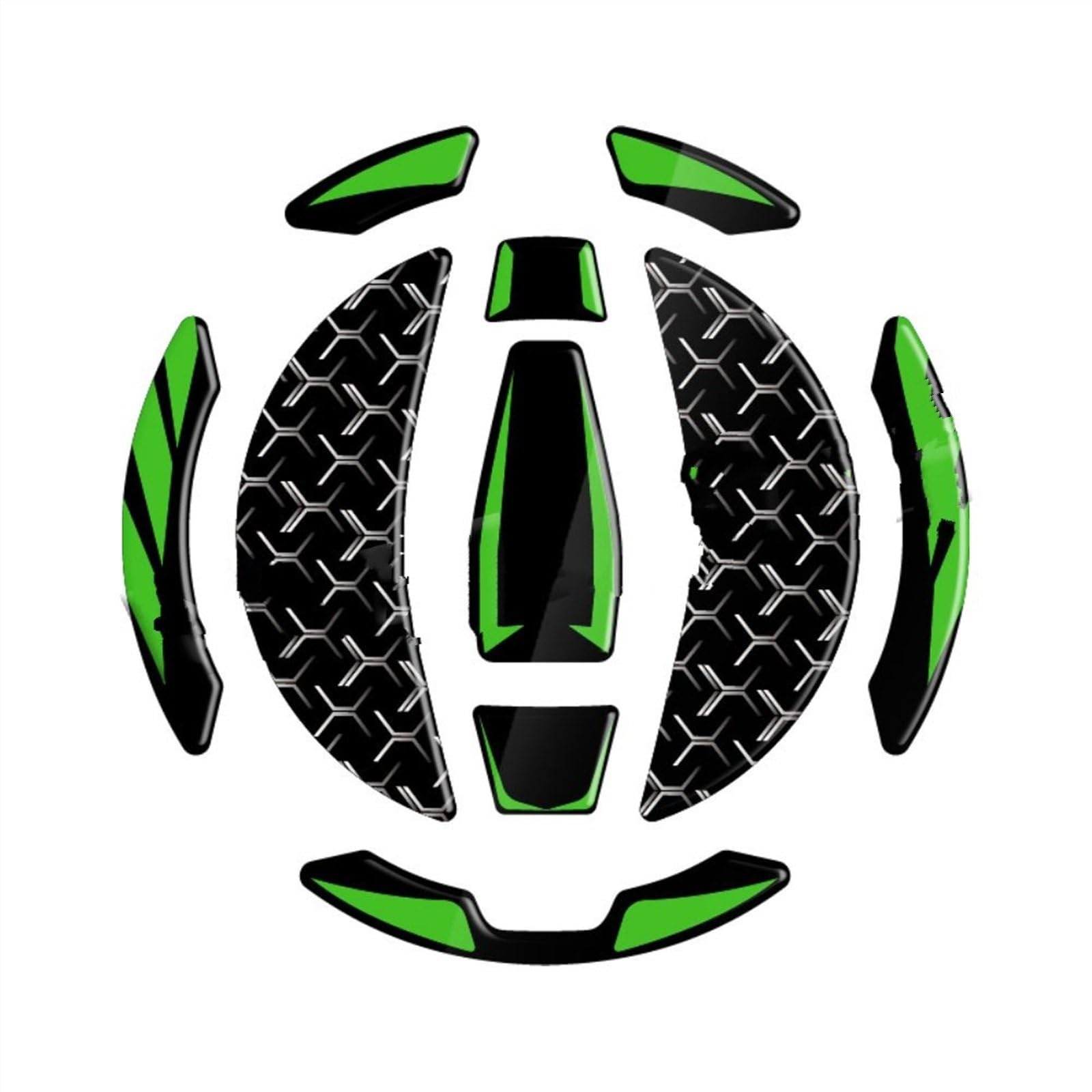 Motorcycle Protector Racing Tankpad Sticker Fuel Tank Side Pad Fishbone Decals for Kawasaki for Z900 2017-2023 Fishbone Tank Pad(Color2)