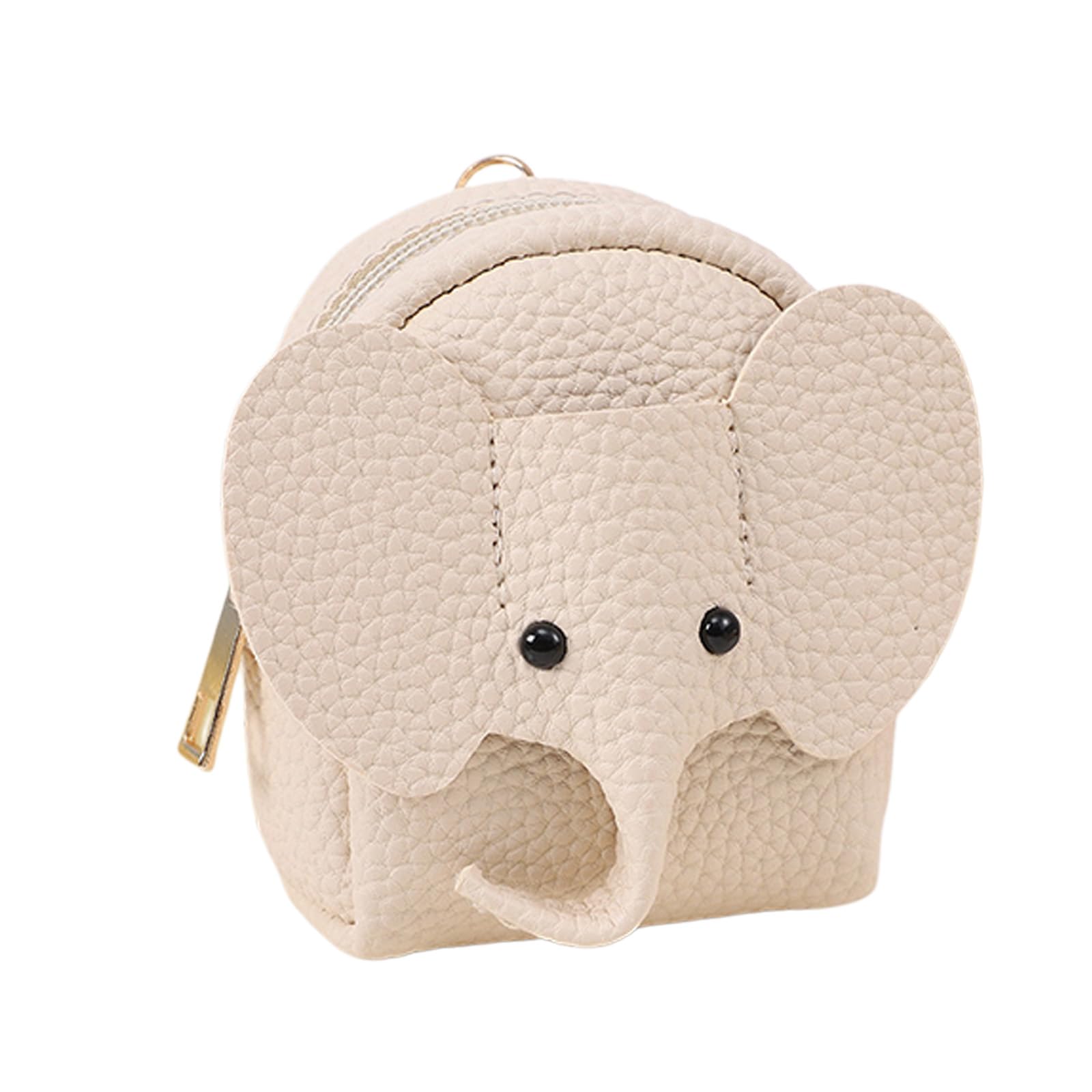 Mekalero PU Elephant Storage Bag Change Purse Miniature Zipper Wallet for Pocket Handbag School or Daily Use Pocket Pouch