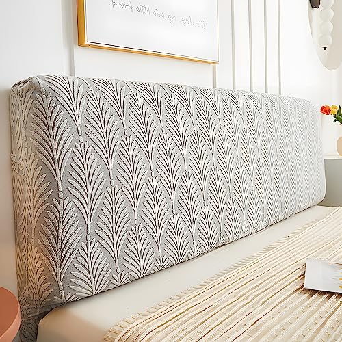JOKIVTOU Solid Jacquard Fabric Headboard Covers...