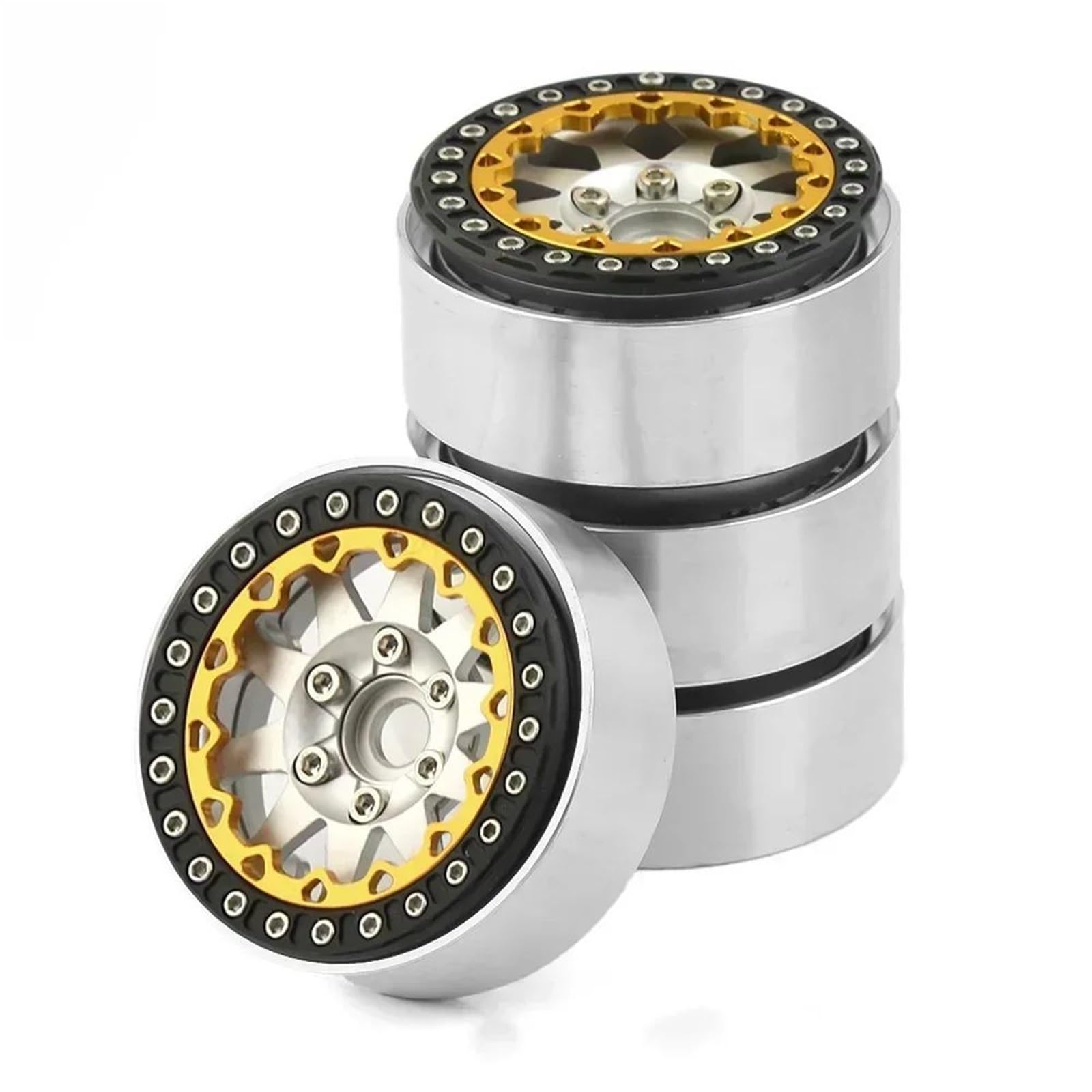 RC Beadlock Wheel Rim 1.9 Pollici In Metallo Per TRX4 Per Axial Per SCX10 AXI03006 Per Gladiator Ruitai GRT 86181 1/10 Auto Aggiornamenti Parti Ricambi Modellini RC
