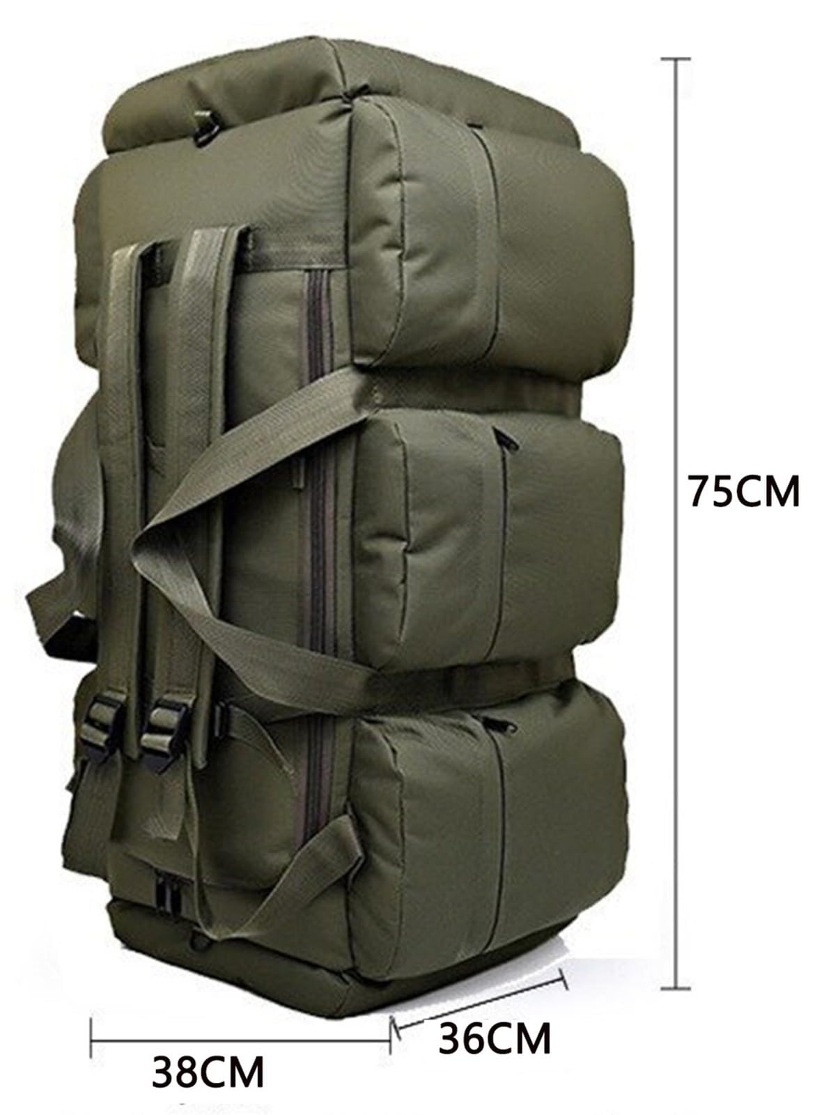 Zaino Tattico per attività All'aperto, 90 L, Zaino Militare, Zaino da Lavoro, Zaino da Lavoro, Zaino per Viaggi, Scuola, Sport, Bushcraft, Trekking, Campeggio, Escursionismo,Caccia, Pesca D