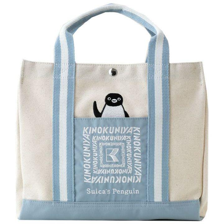 Amazon.co.jp: Kinokuya Suica Penguin Lunch Bag, Light Blue
