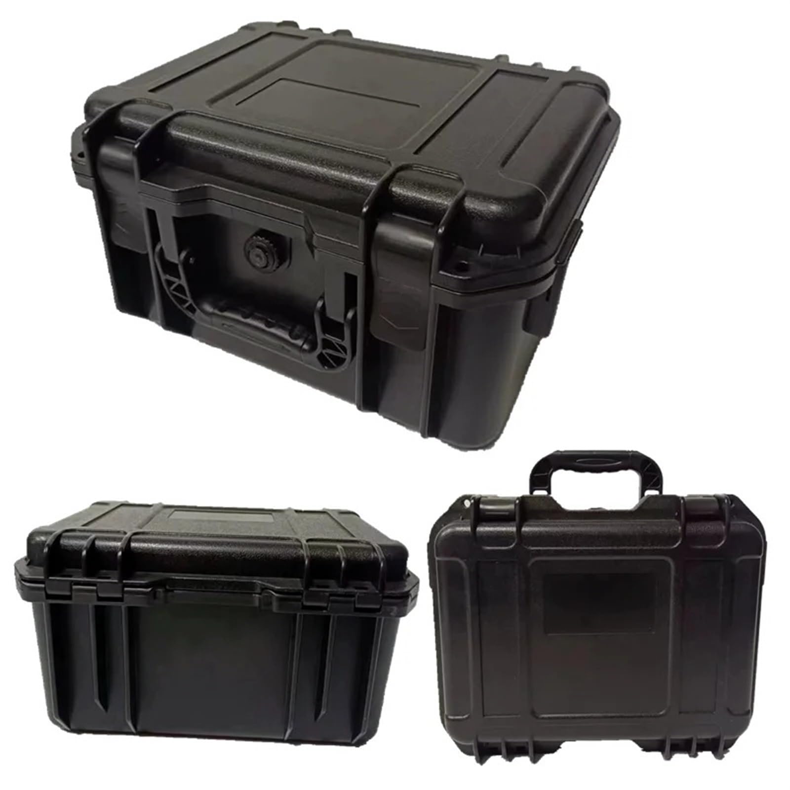 Cassetta degli attrezzi in plastica, custodia rigida impermeabile, antiurto, scatola degli attrezzi, scatola organizer for meccanici, grande valigia, scatola portautensili per il turismo balneare(210x