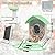Smart Bird Feeder with Camera for Outdoors,Window Bird Feeder Camera with AI Auto Capture Bird Videos & Motion Detection, Solar Panel for Wild Bird Watching, Ideal Gift for Bird Lover,Green