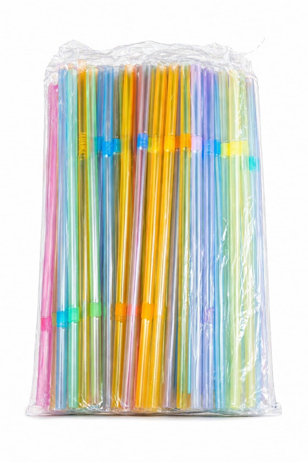 Multicolour Striped Paper Straws, Biodegradable, Party Supplies, Assorted Rainbow Colours, 100 Pcs-image-18