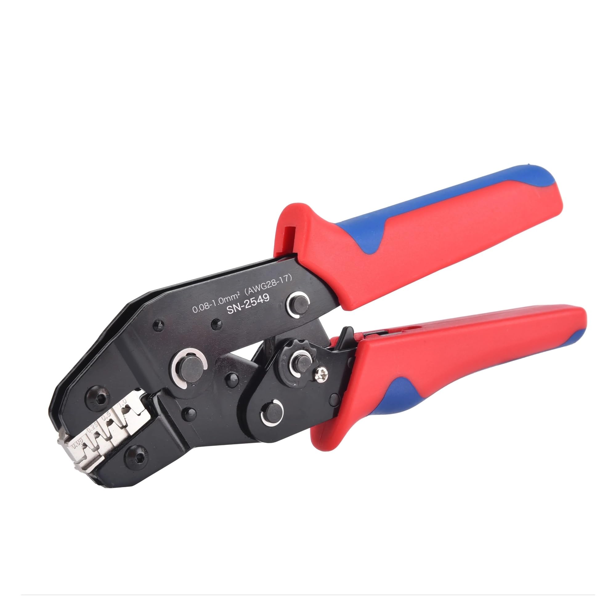 Ewsdsfs Sn-2549 Ratcheting Crimping Tool 0.08-1. Mm ² 18-28Awg For Ph2.0/Xh2.54/2..8/3.0/3.96/4.8/Kf2510/Jst Style Terminal