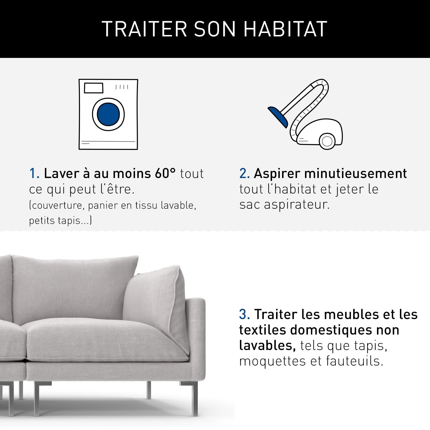 FRONTLINE Homegard Spray -Insecticide et Acaricide Pour l'Habitat -Anti-puces, Larves de Puces, Tiques - Efficacité résiduelle jusqu’à 6 mois - Fabriqué en France - 500 ml