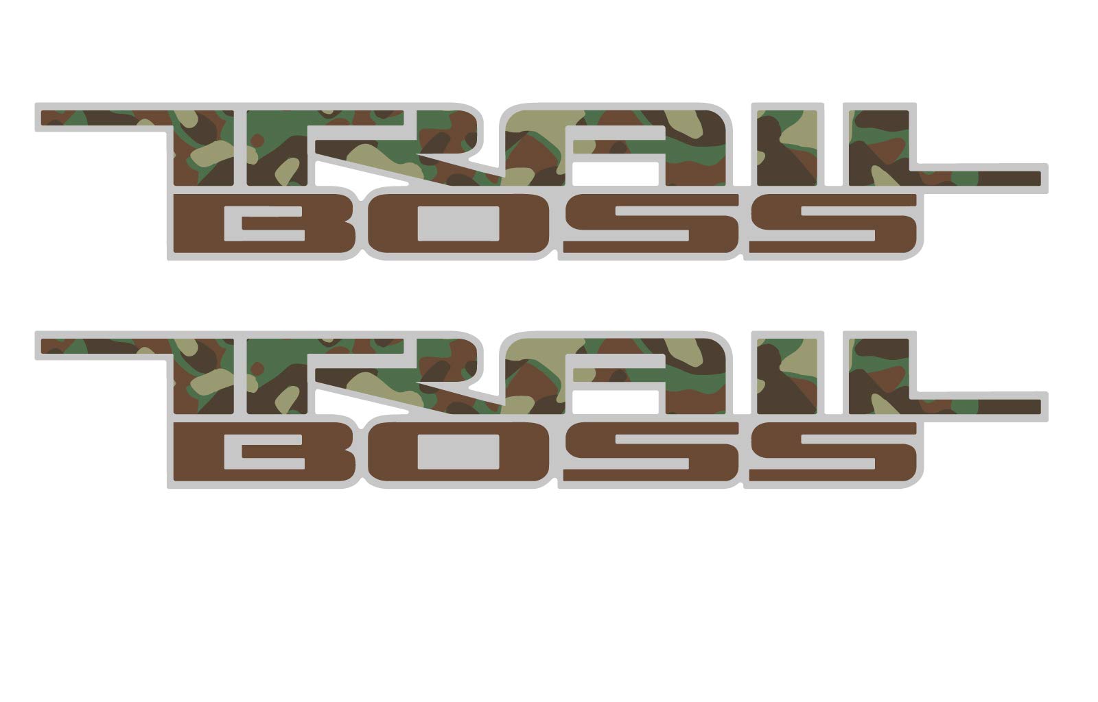 Chevy Silverado Camouflage Trail Boss Bedside Decals 2019-2025 Set of 2 GM Licensed