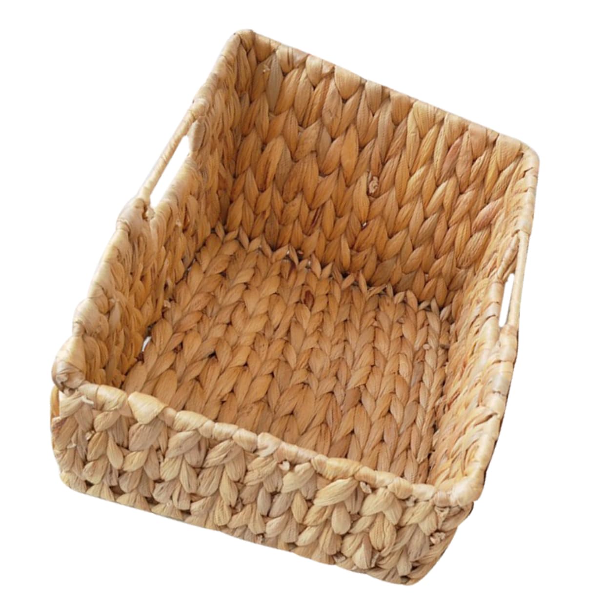 TOGEVAL Hyacinth Storage Baskets Woven Basket Organizer Rustic Style Sundries Holder