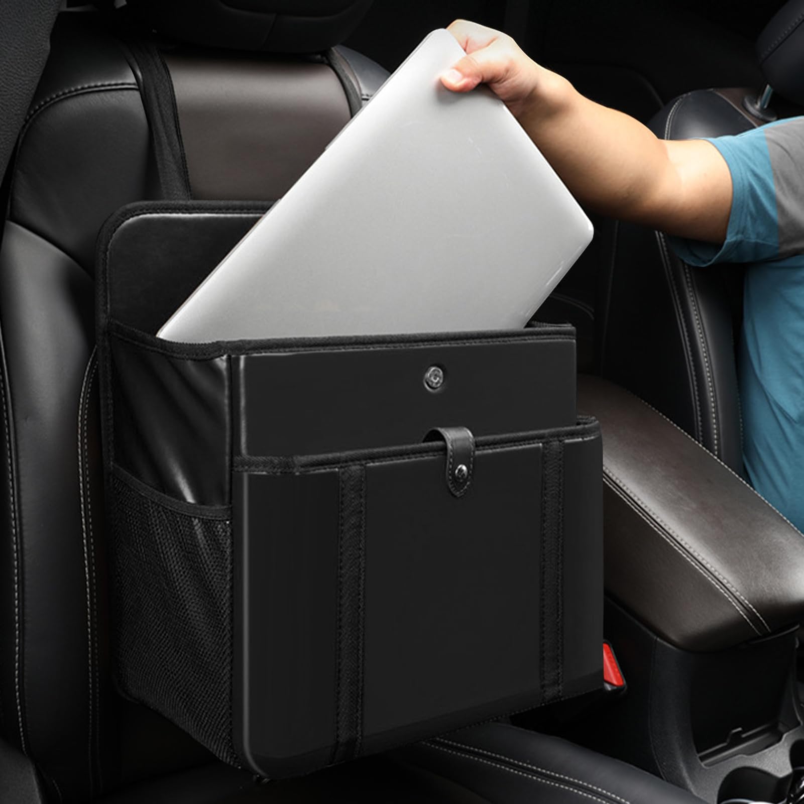 Organizzatore per sedile posteriore per auto, scatola di immagazzinaggio di grande capacità, organizer per auto dietro i sedili, per SUV, camion, veicoli, viaggi su strada, campeggio, spostamenti,