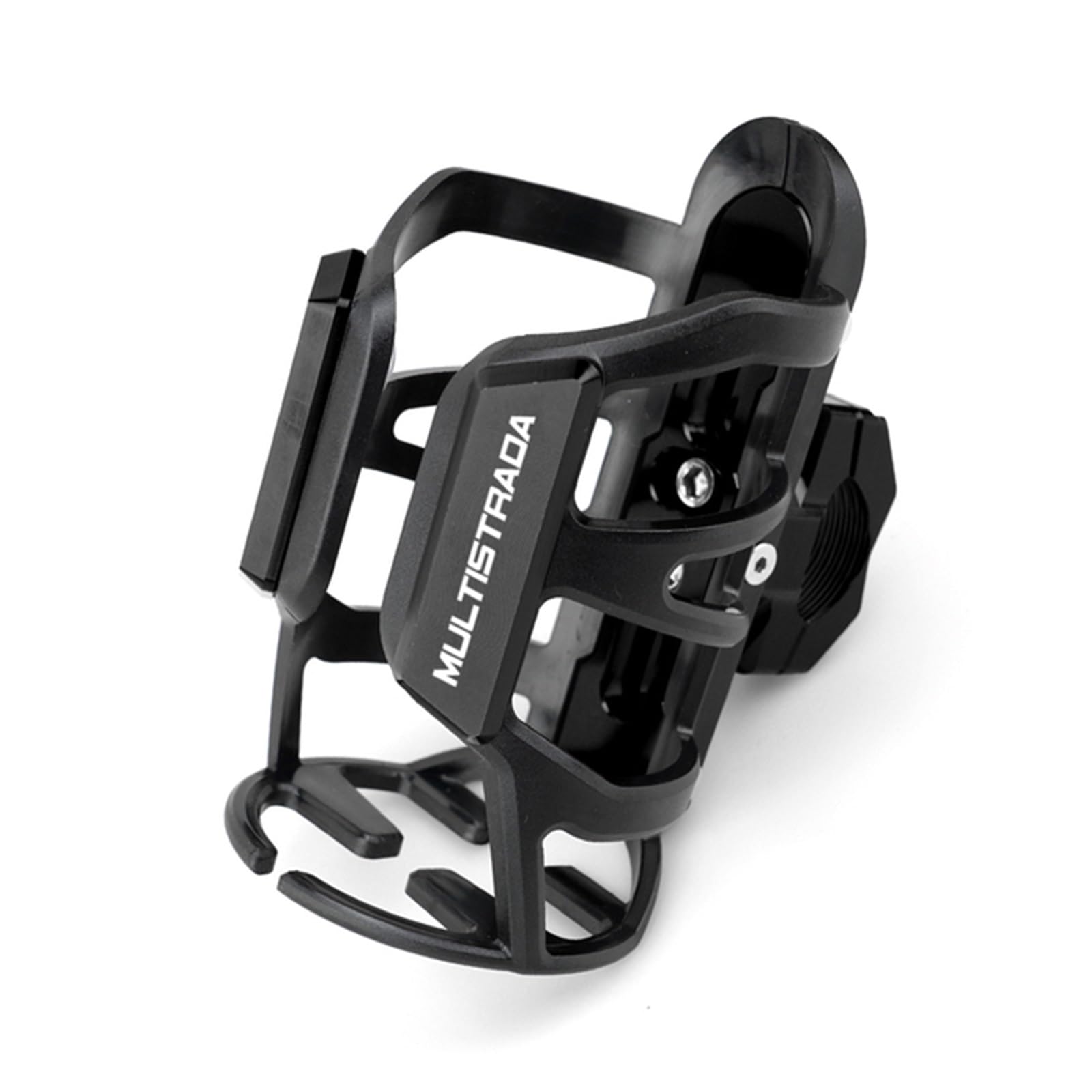 para Ducati Multistrada 950 950S 1100 1200 1260 1200S V4 V4s Portabotellas De Agua Sdand ​​Jaula De Bebidas Piezas De Motocicleta (Color : Black)