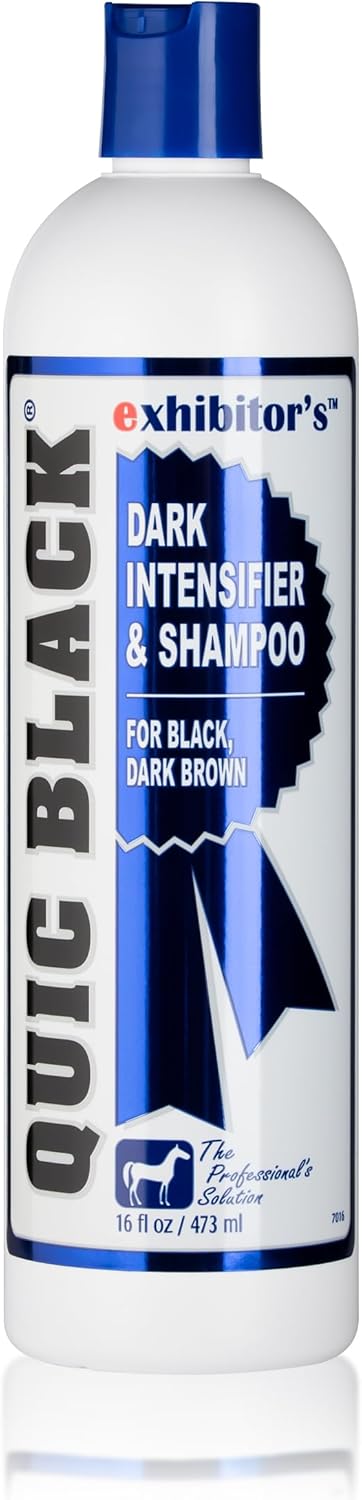 exhibitor’s Quic Black Shampoo 16 Ounce Color Enhancing For Dark Coats (321266)