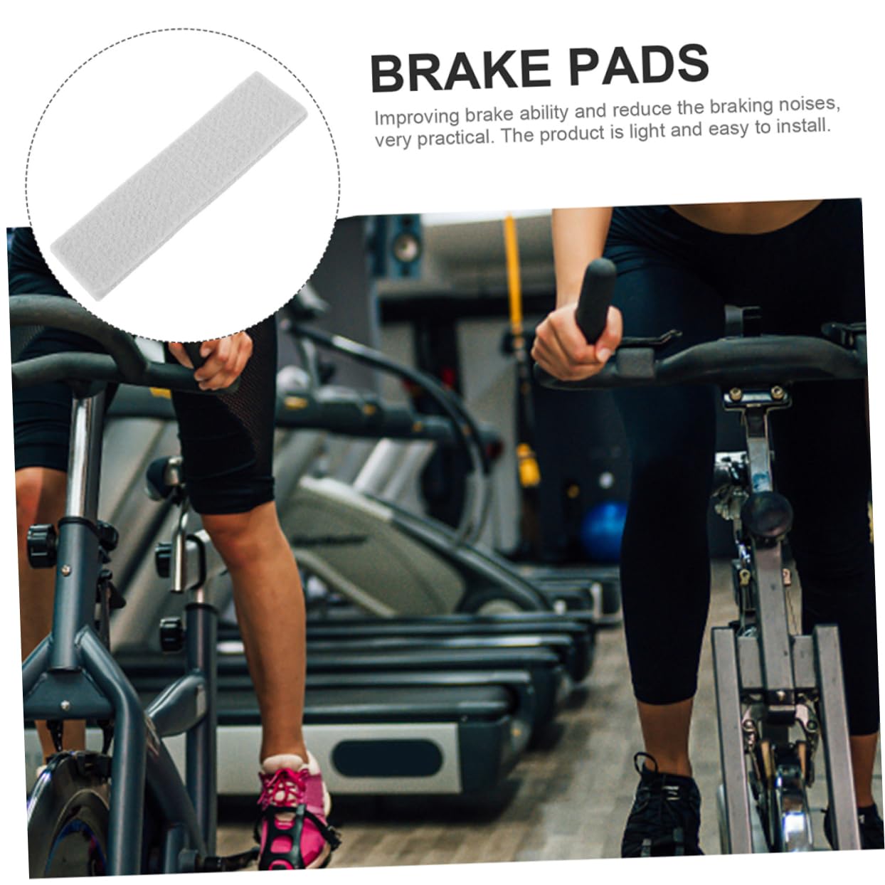 YARNOW Pastiglie Freno Facili da Installare 6 Pezzi in Feltro per Cyclette Accessori per Bici Fitness Indoor Efficaci e Silenziosi
