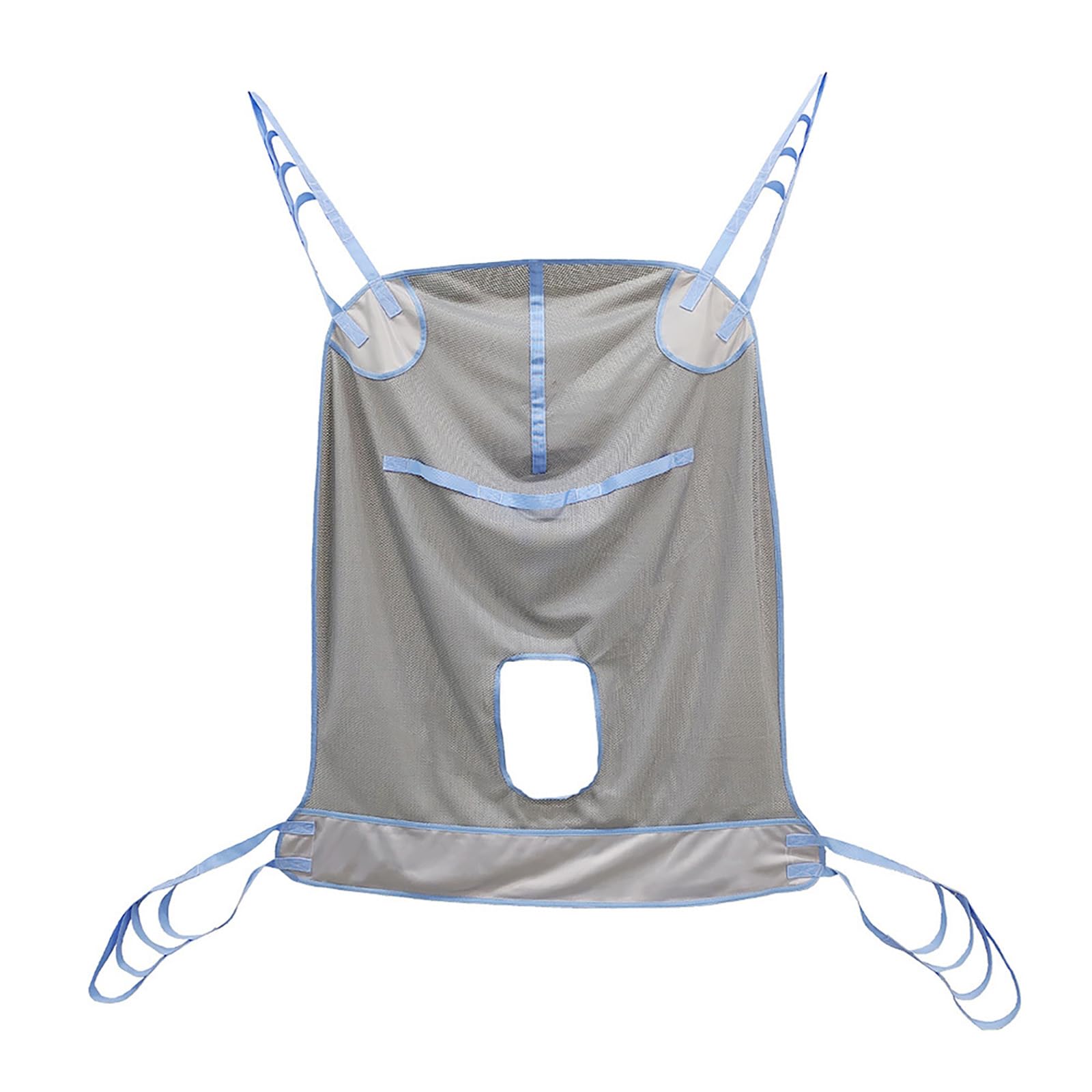 Arnés de Transferencia con Tela de Malla, arnés Universal para el Cuerpo Entero para Inodoro con Abertura para Inodoro, arnés de elevación para Pacientes, Capacidad de Peso de 500 Libras,XXL