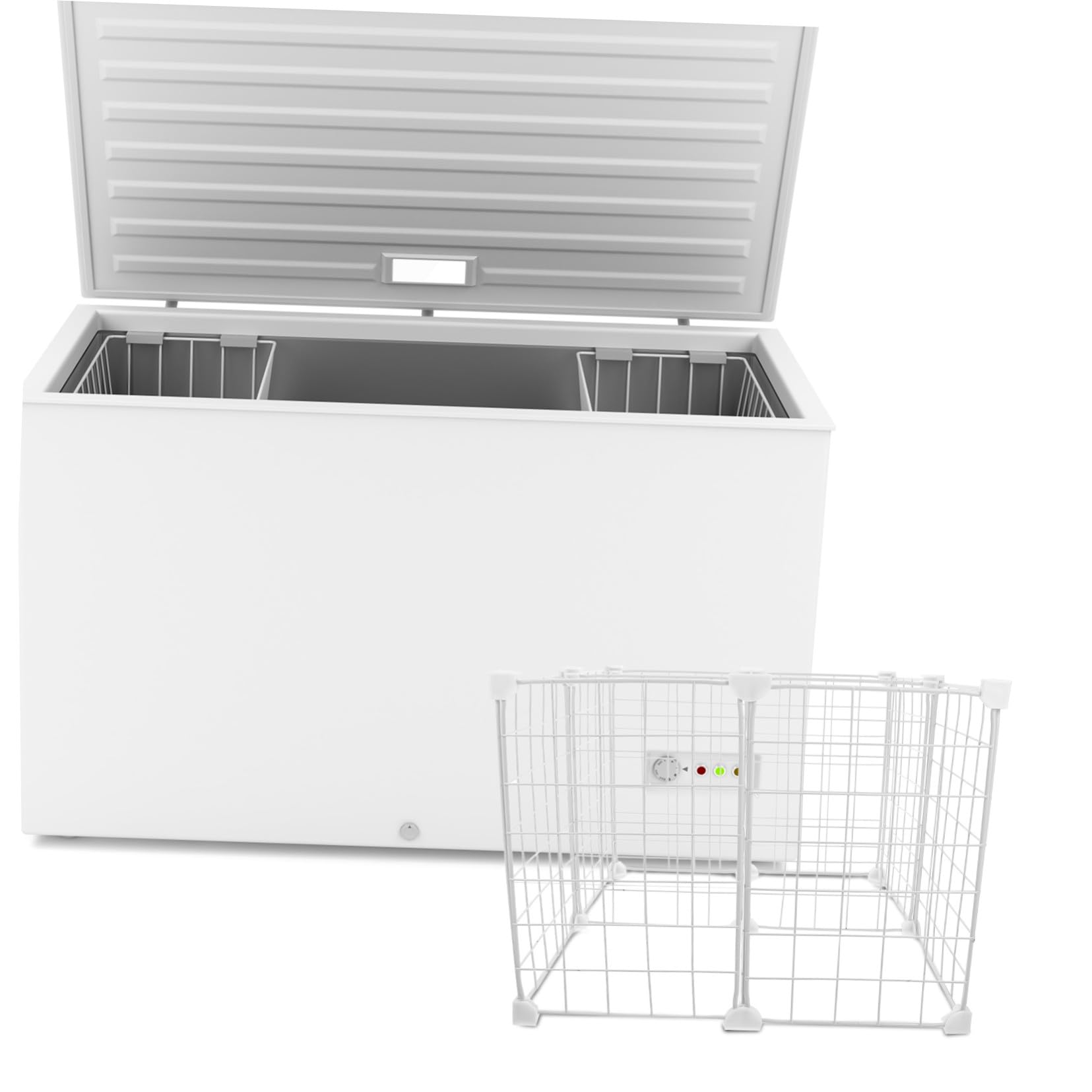 Hemobllo Organizador de Congelador de Alambre Metálico Divisor Resistente para Nevera y Congelador Profundo Cesta Separadora para Almacenamiento de Mariscos y Alimentos con Diseño Estable y