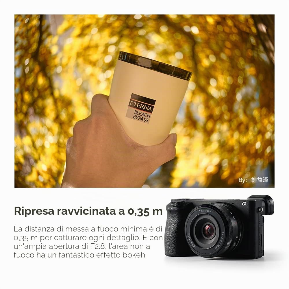 TTARTISAN APS-C 27 mm F2.8 F/2.8 - Obiettivo autofocus per fotocamera mirrorless X-Mount AF (X, argento)