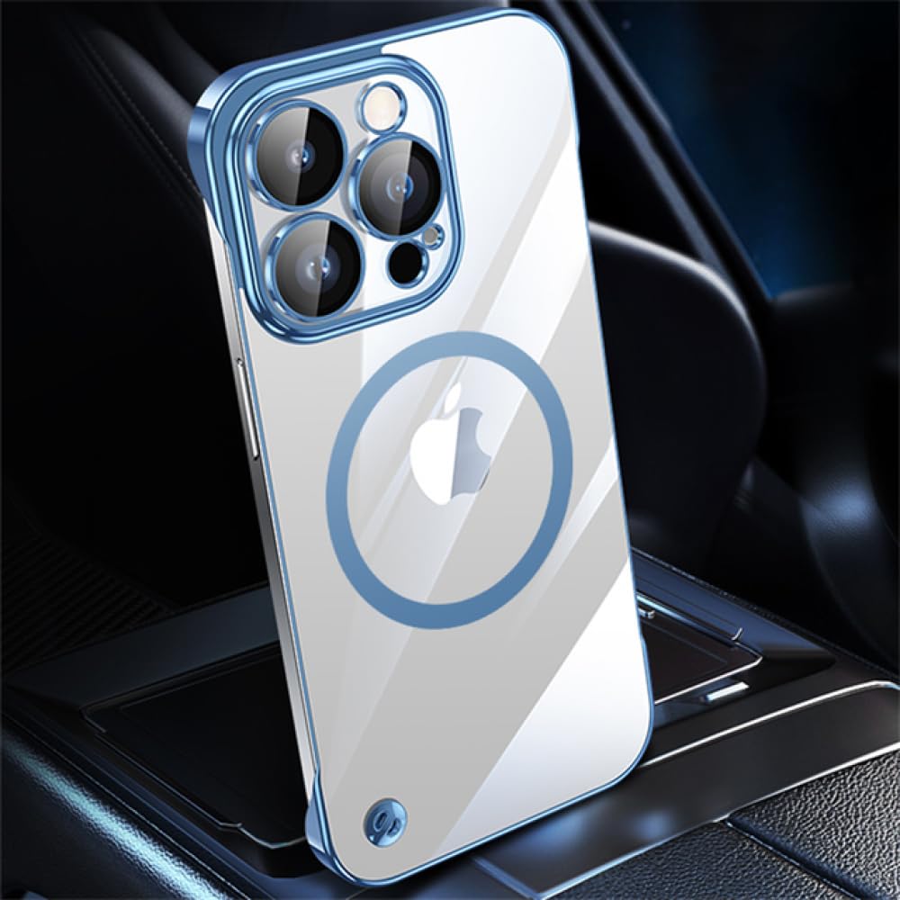 Coque iPhone 13 Pro Max antichoc transparente en PC avec aimant