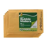 Duck Brand Kraft Bubble Mailers, #0-6 x 9 Inches, 5-Pack (284691), Tan – view 1