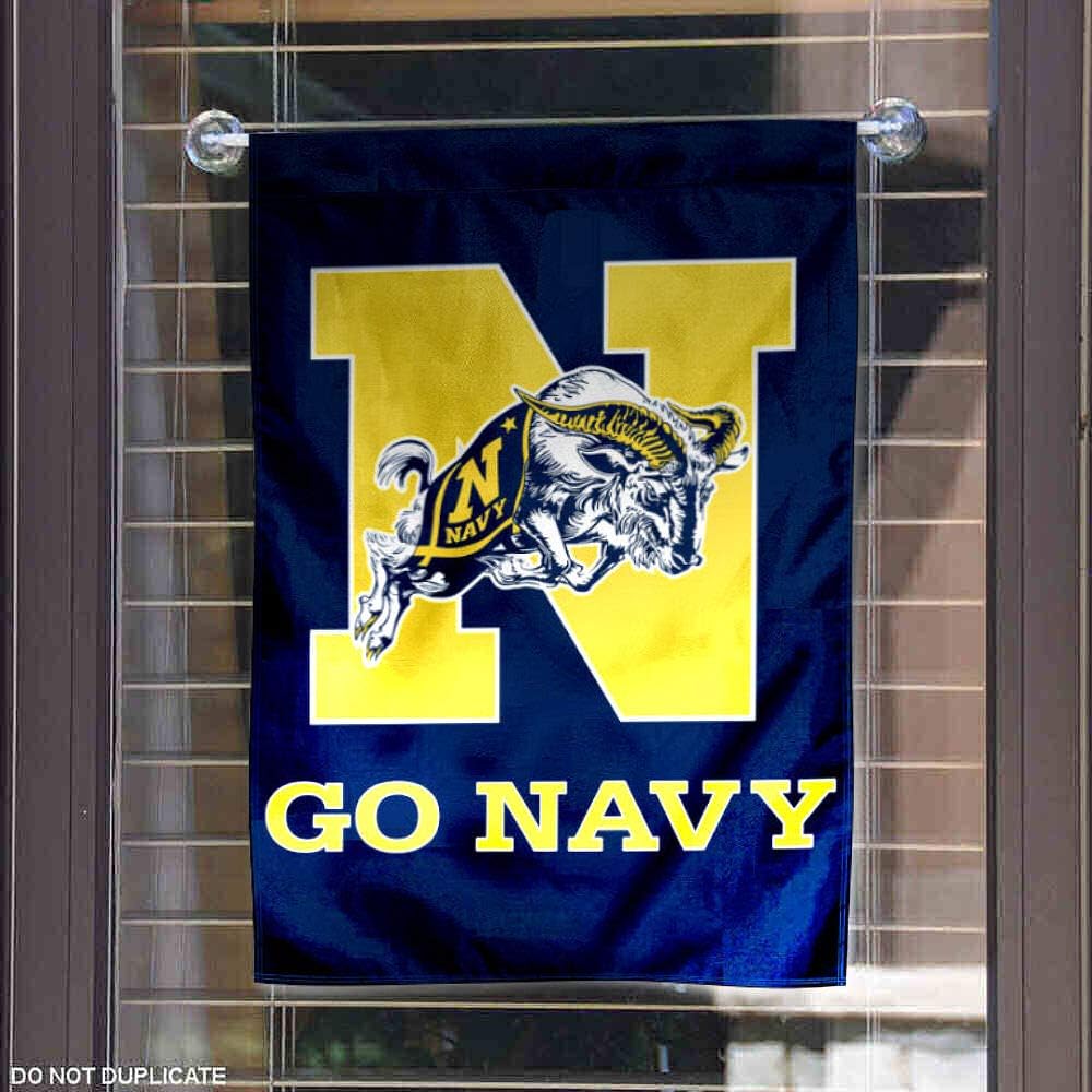 College Flags & Banners Co. Navy Garden Flag and Yard Banner - Image 4