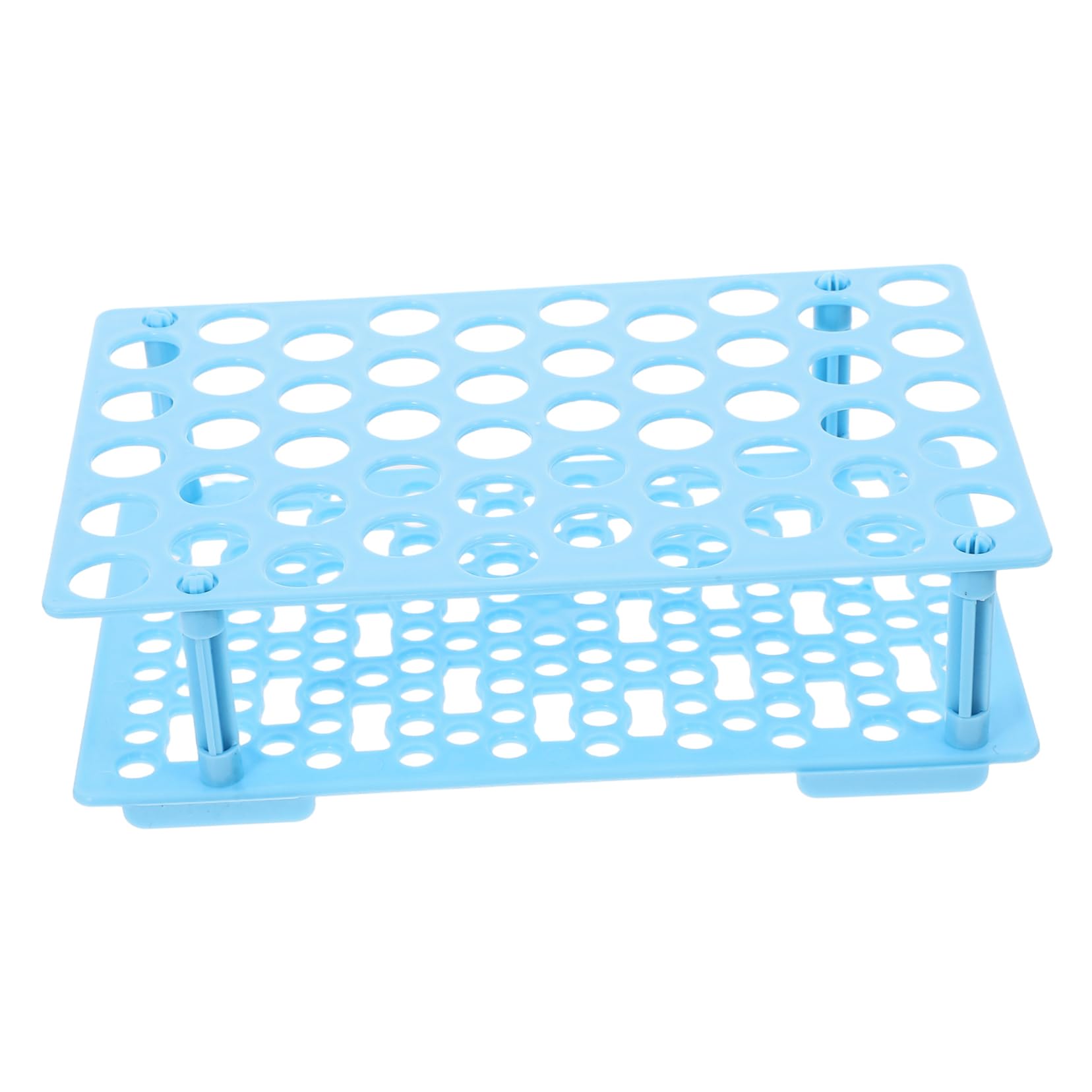 NAMOARLY Detachable 50 Hole Lab Tube Rack Microcentrifuge Tube Holder Stand Plastic Test Tube Storage Organizer for 10ml/15ml Vials